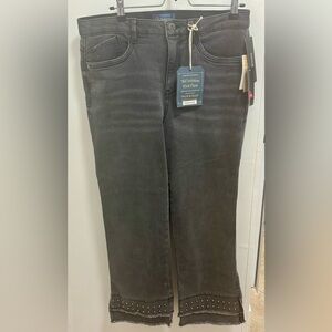 Democracy Absolution Charcoal Jeans with Studded Ankles